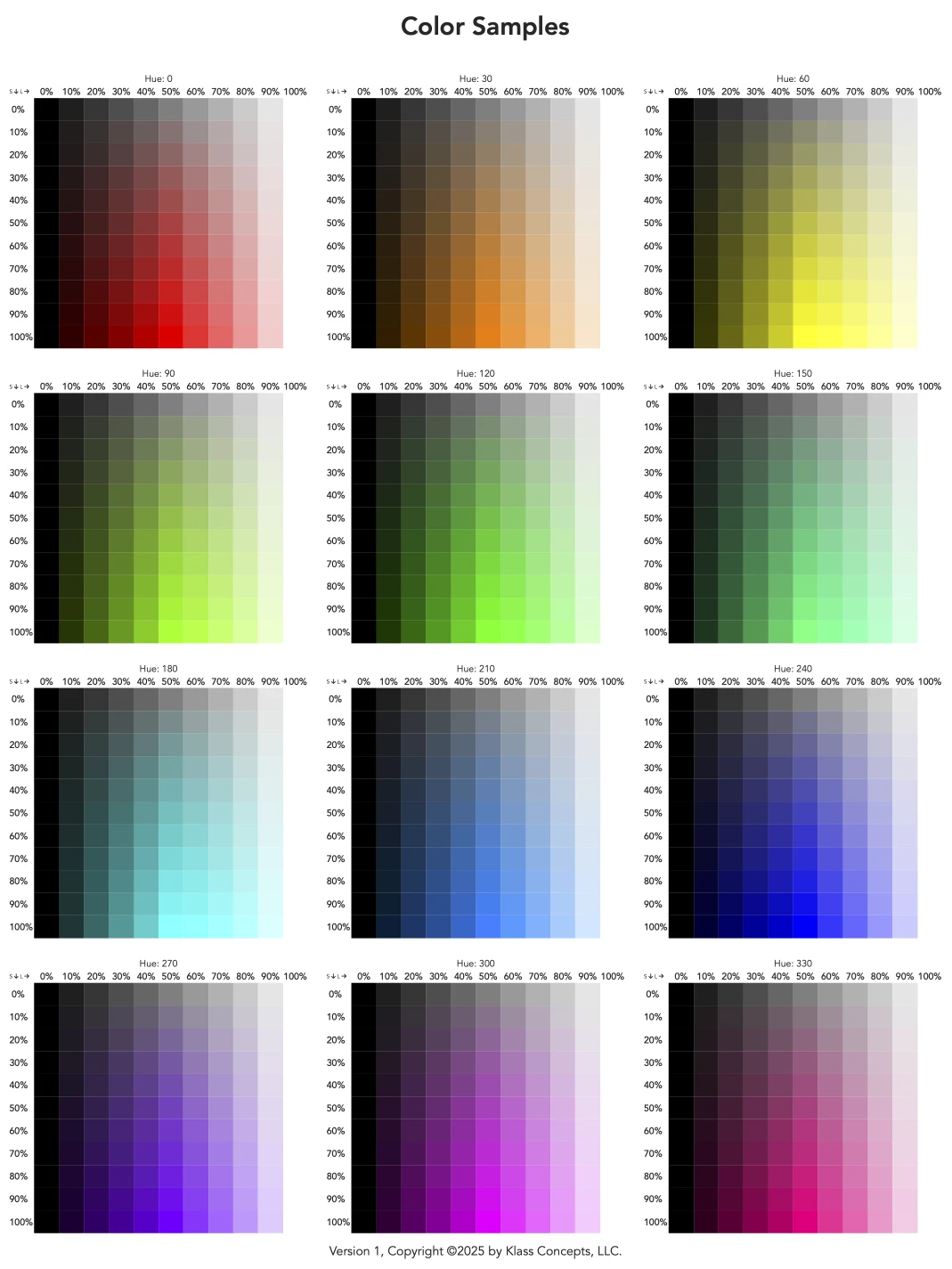 Color Sampler Cover Page 