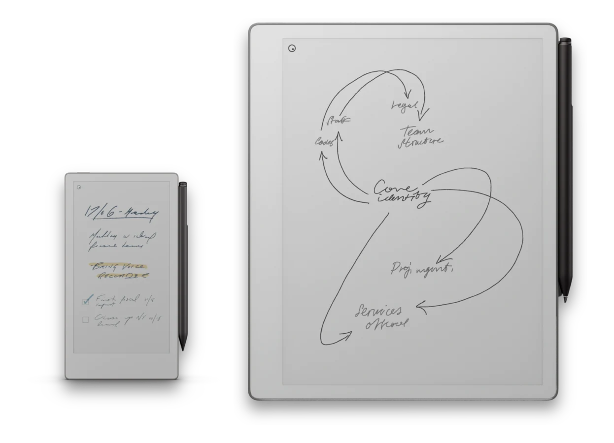 A reMarkable Paper Pure and Paper Pro Move paper tablet