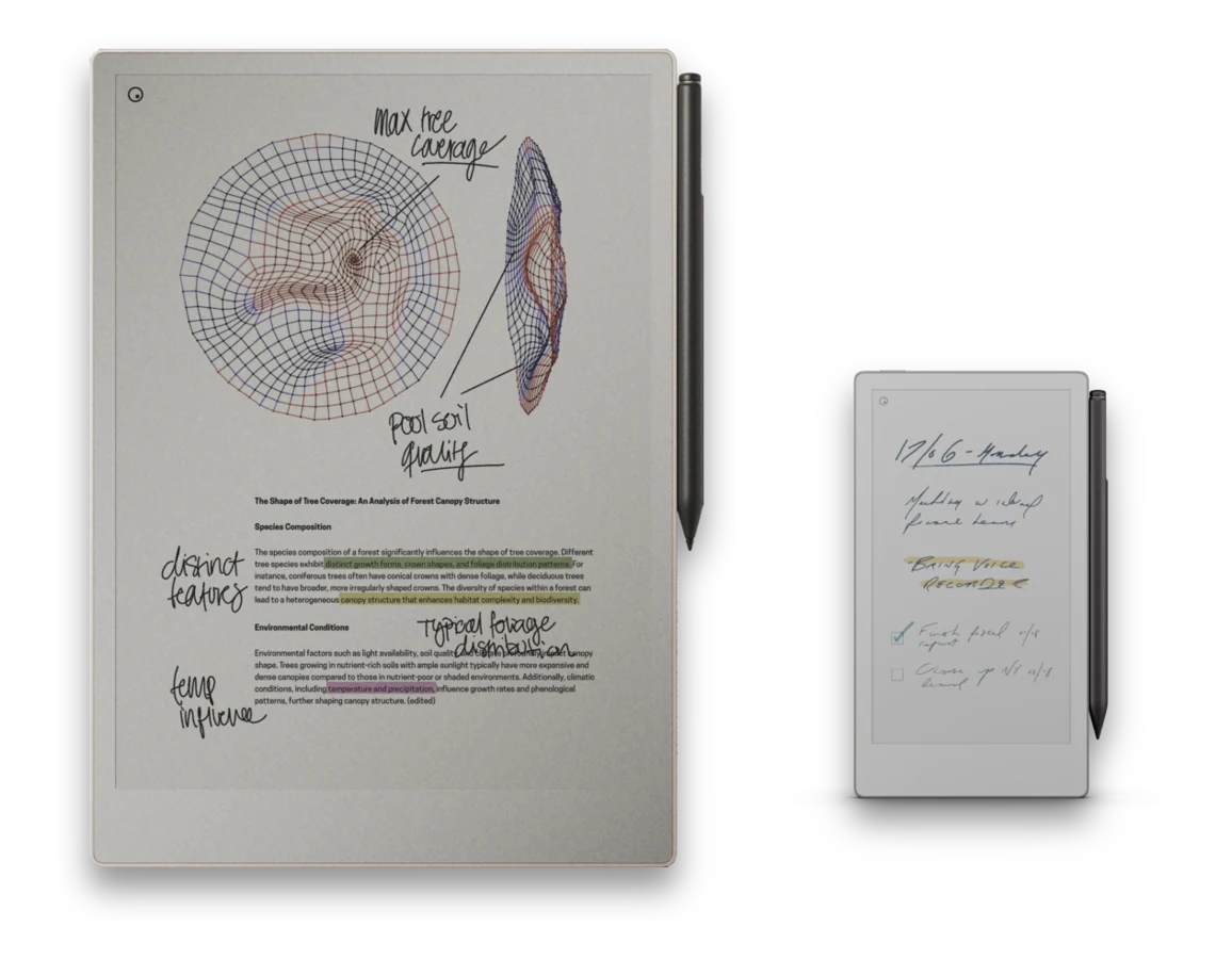 reMarkable Paper Pro and Paper Pro Move paper tablets