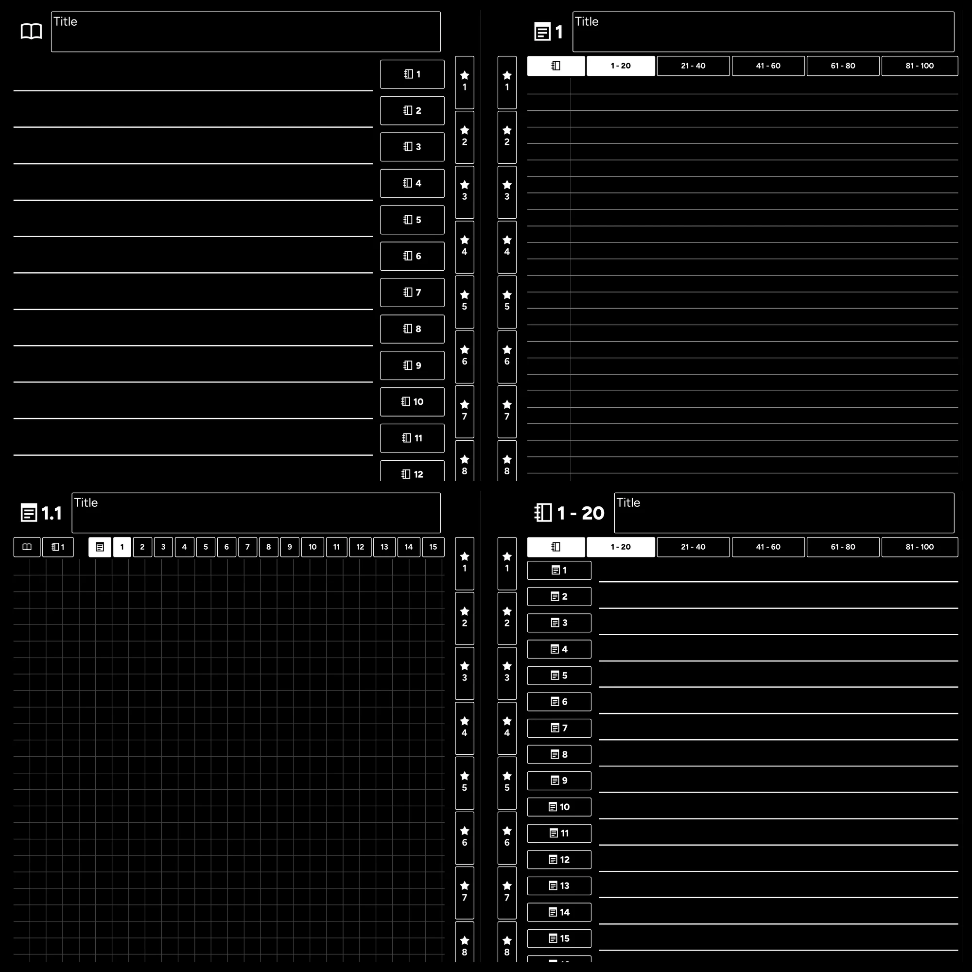 Black PDF Notebooks for Paper Pro