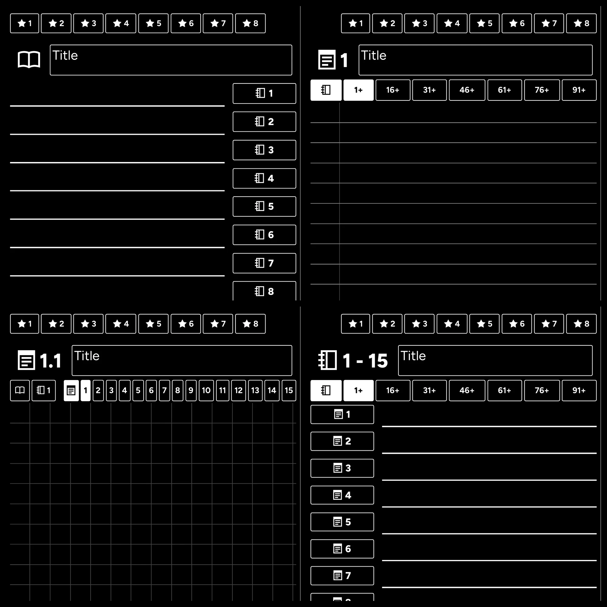 Black PDF Notebooks for Paper Pro Move