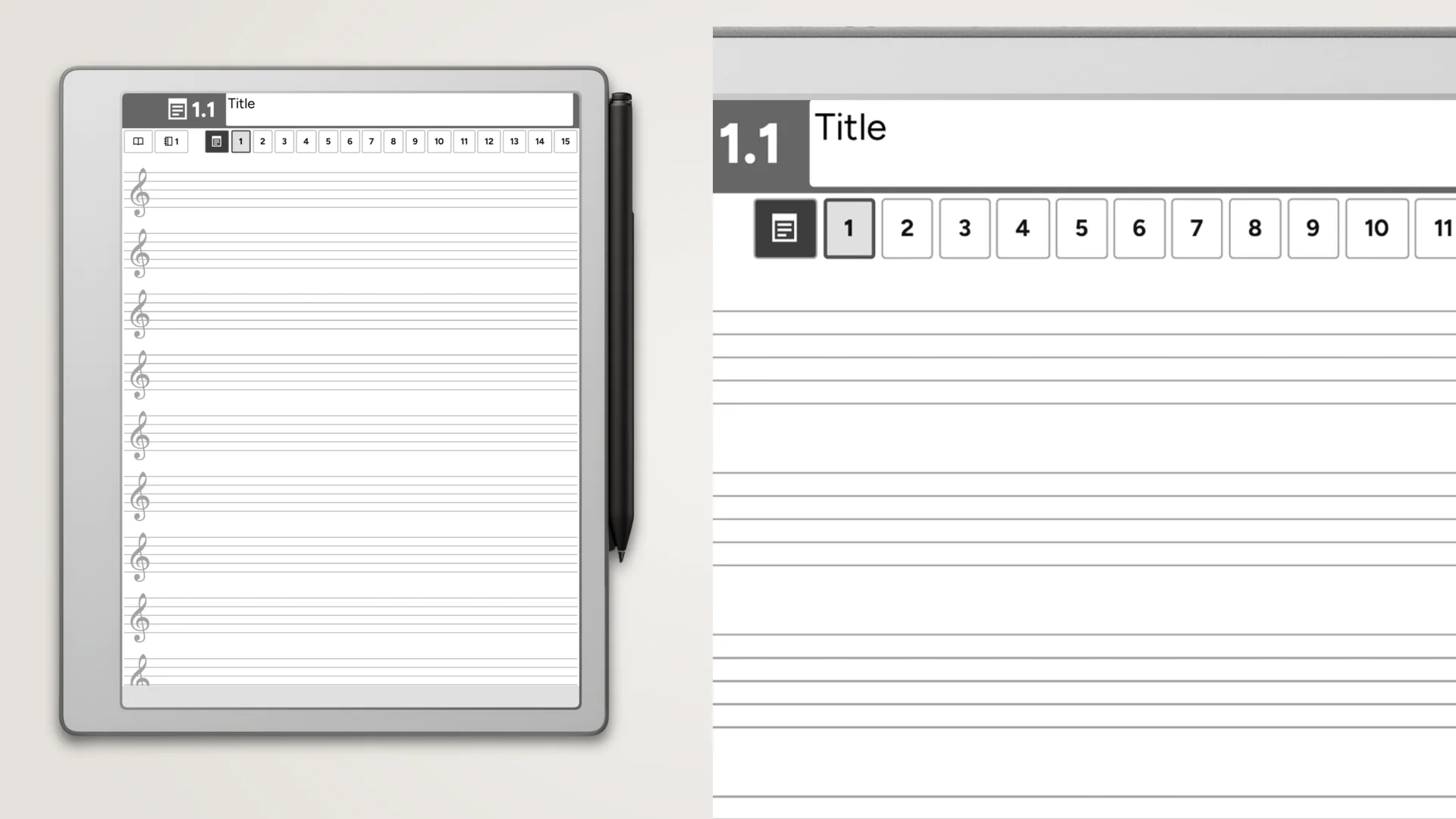 Composer Notebooks: Music Paper for reMarkable 2 and reMarkable Pure